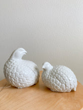 Load image into Gallery viewer, Vintage Ceramic White Partridge Set
