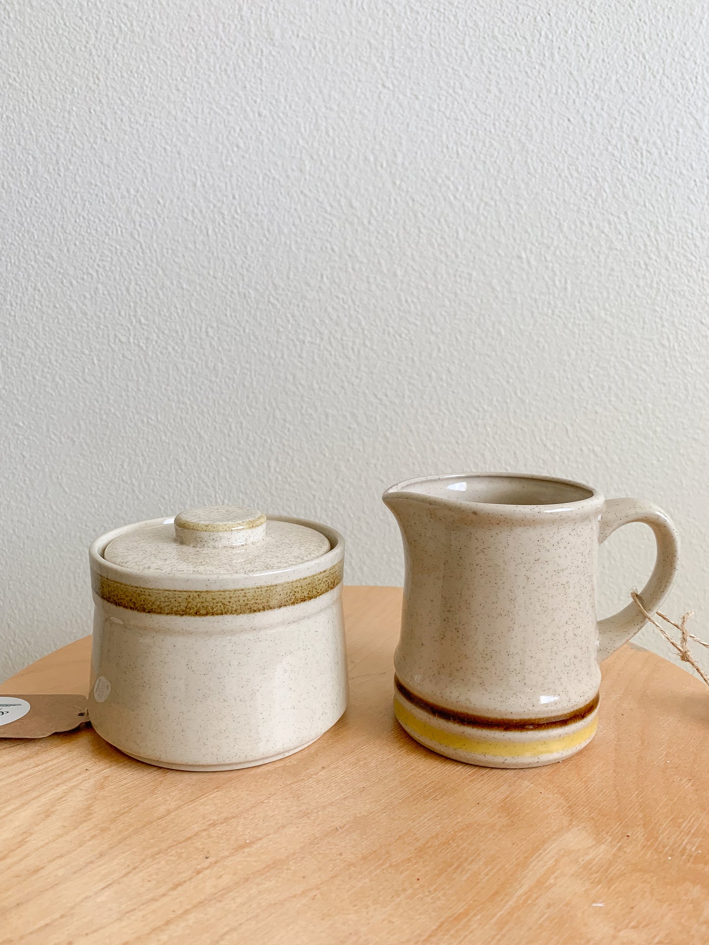 Vintage Japanese Stoneware Sugar Bowl