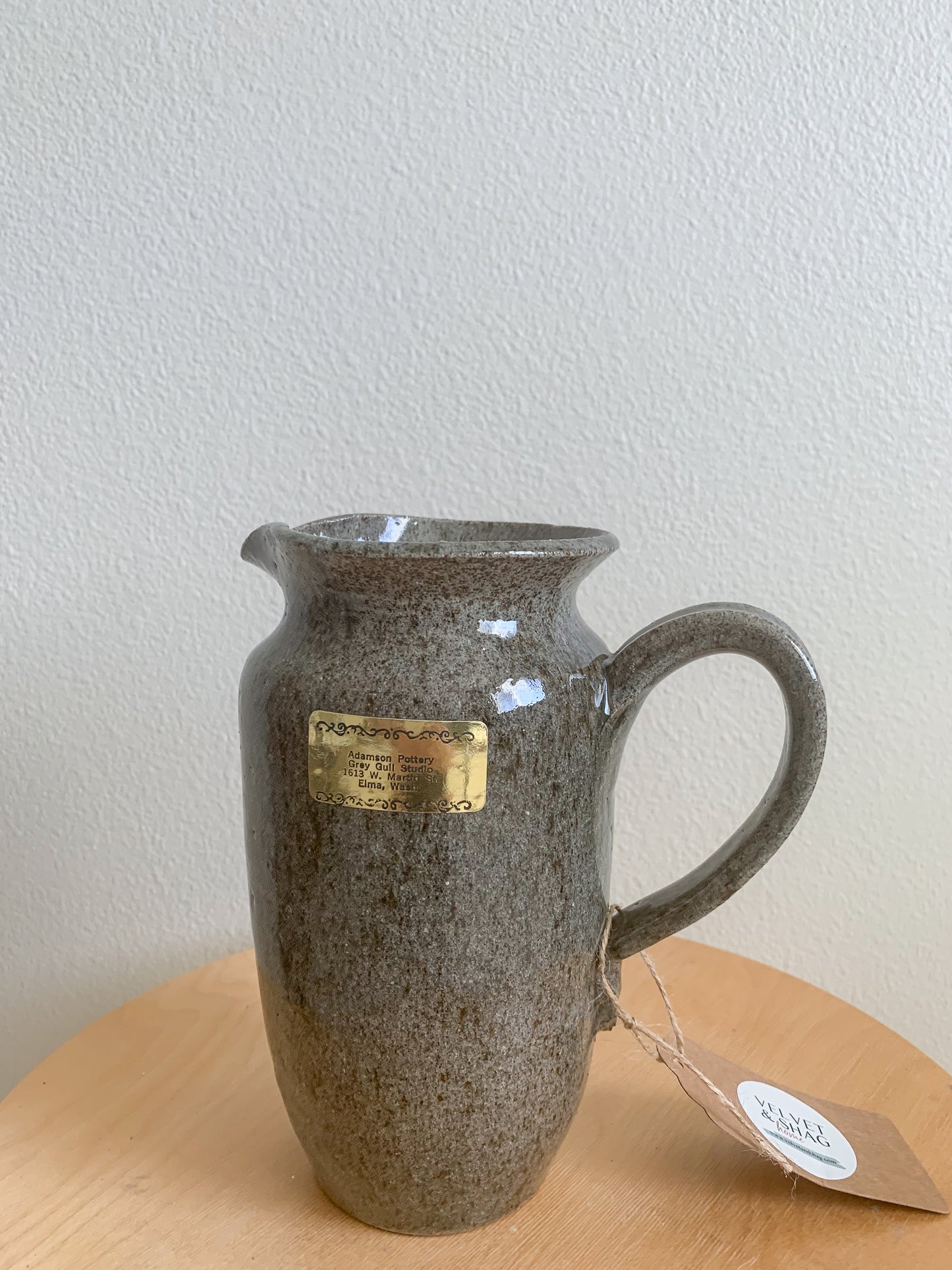 Thrifted Studio Pottery Pitcher