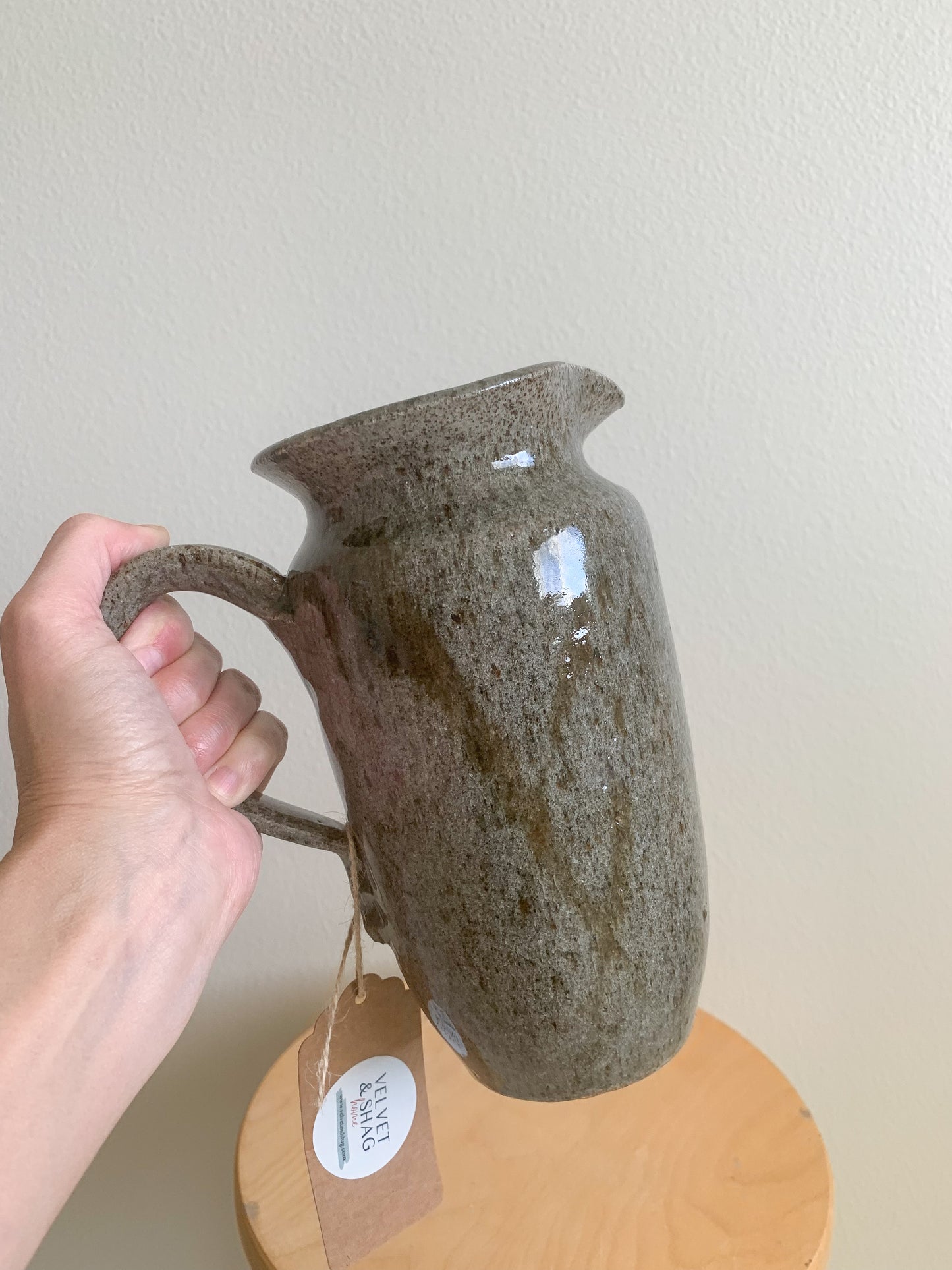 Thrifted Studio Pottery Pitcher