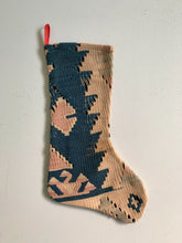 Load image into Gallery viewer, Vintage Turkish Rug Christmas Stocking &quot;D&quot;
