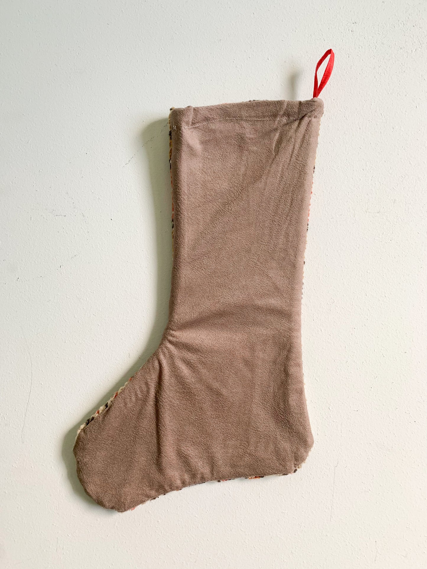 Vintage Turkish Rug Christmas Stocking "C"