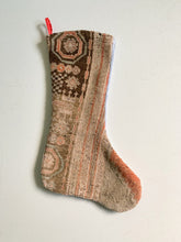 Load image into Gallery viewer, Vintage Turkish Rug Christmas Stocking &quot;B&quot;
