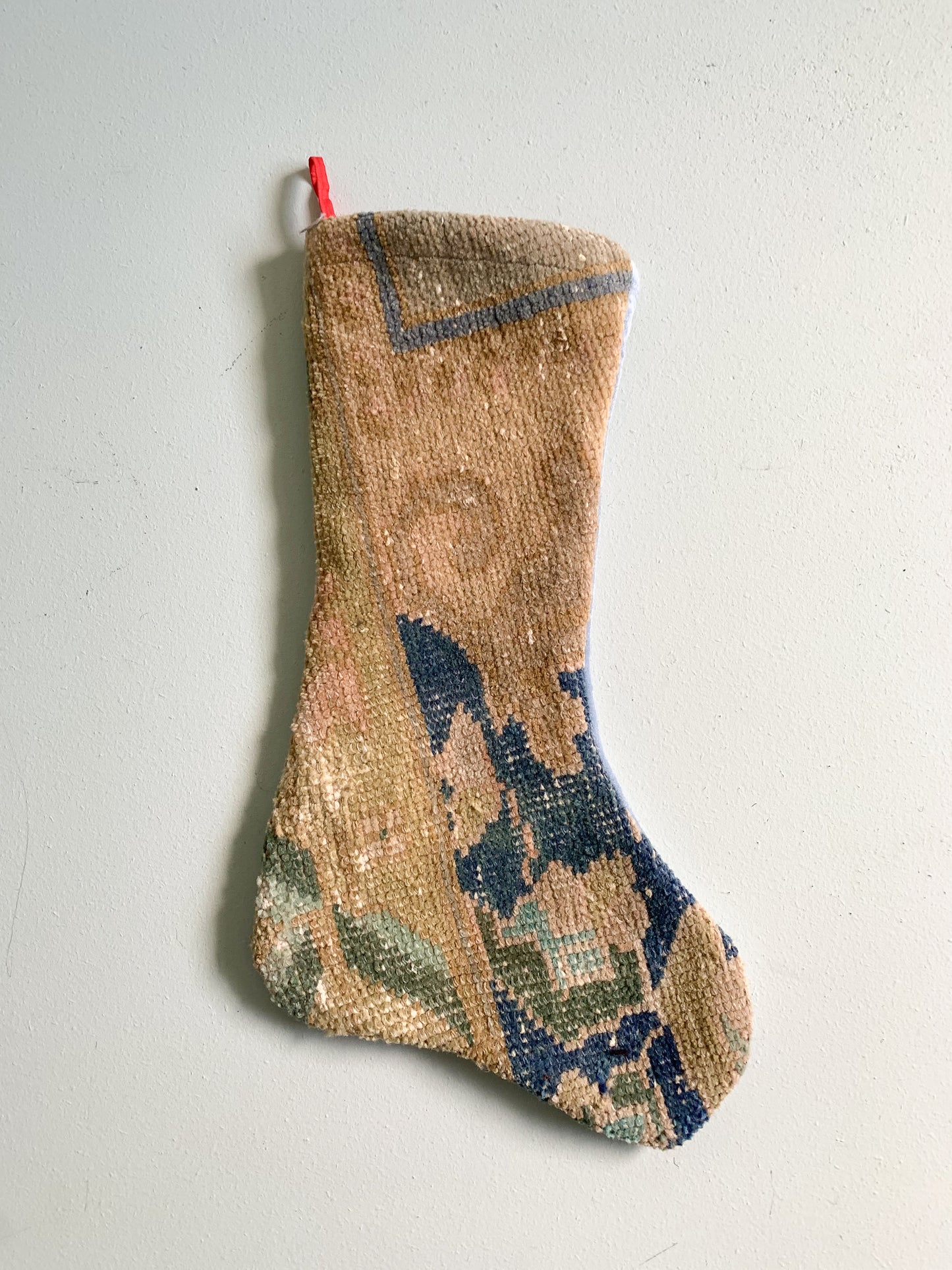 Vintage Turkish Rug Christmas Stocking "A"