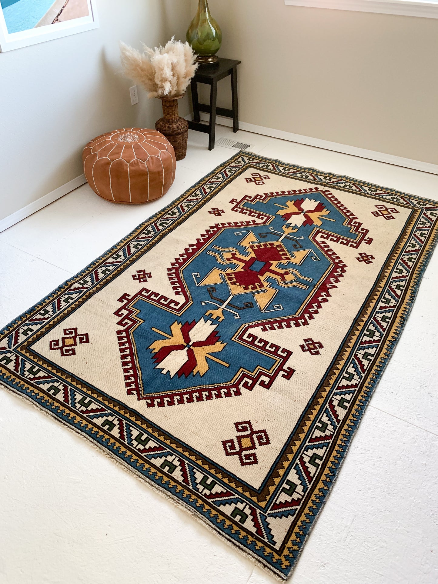 Micaela - 4.9' x 7.4' Vintage Turkish Area Rug