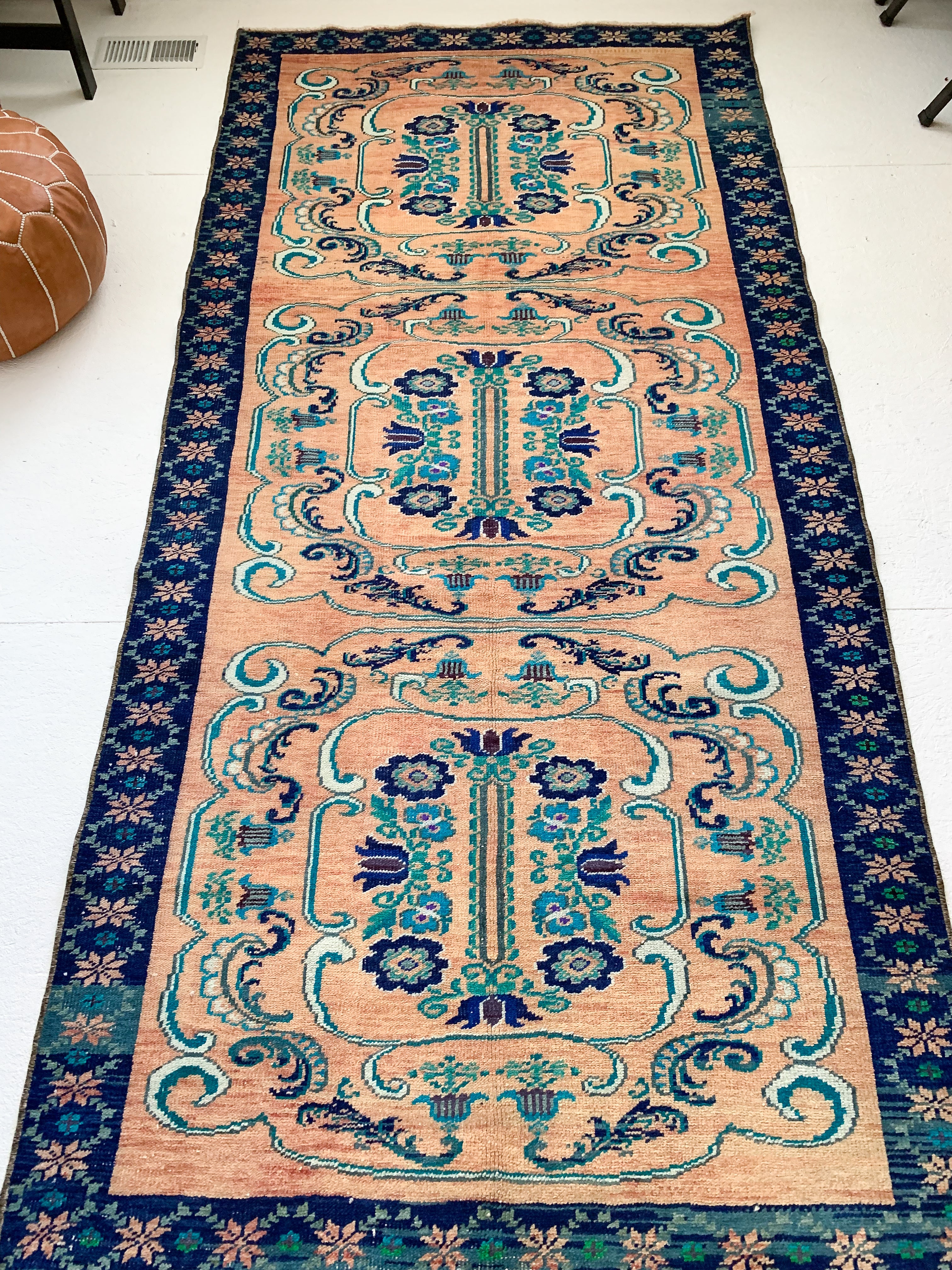 Odette - 4.5' x 9.3' Vintage Turkish Area Rug – Velvet & Shag Home