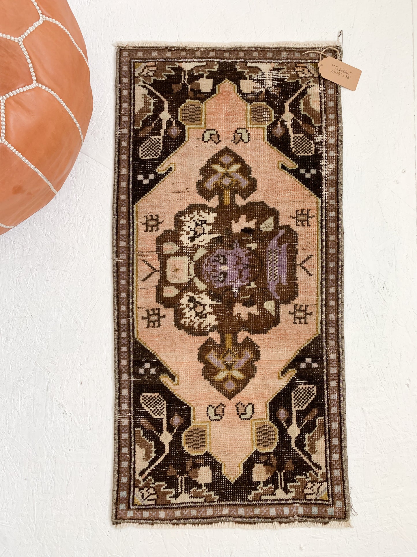 Tabitha II - 1.5' x 3.2' Vintage Turkish Mini Rug