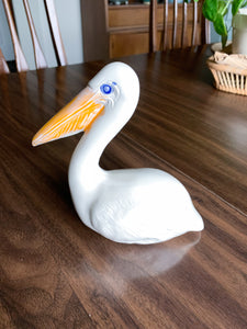 Vintage Ceramic Pelican Figurine - Local Olympia Pickup Only