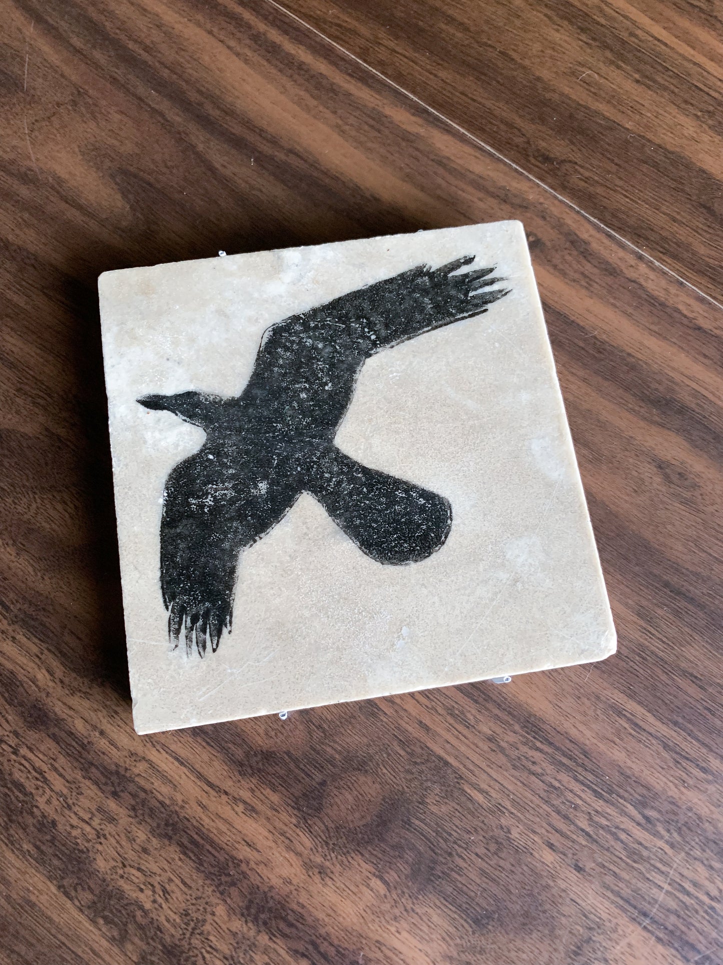 Thrifted Ceramic Seagull Tile Studio Wall Art