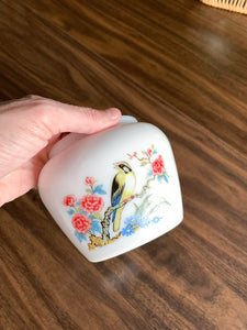 Vintage Painted Bird Trinket Box