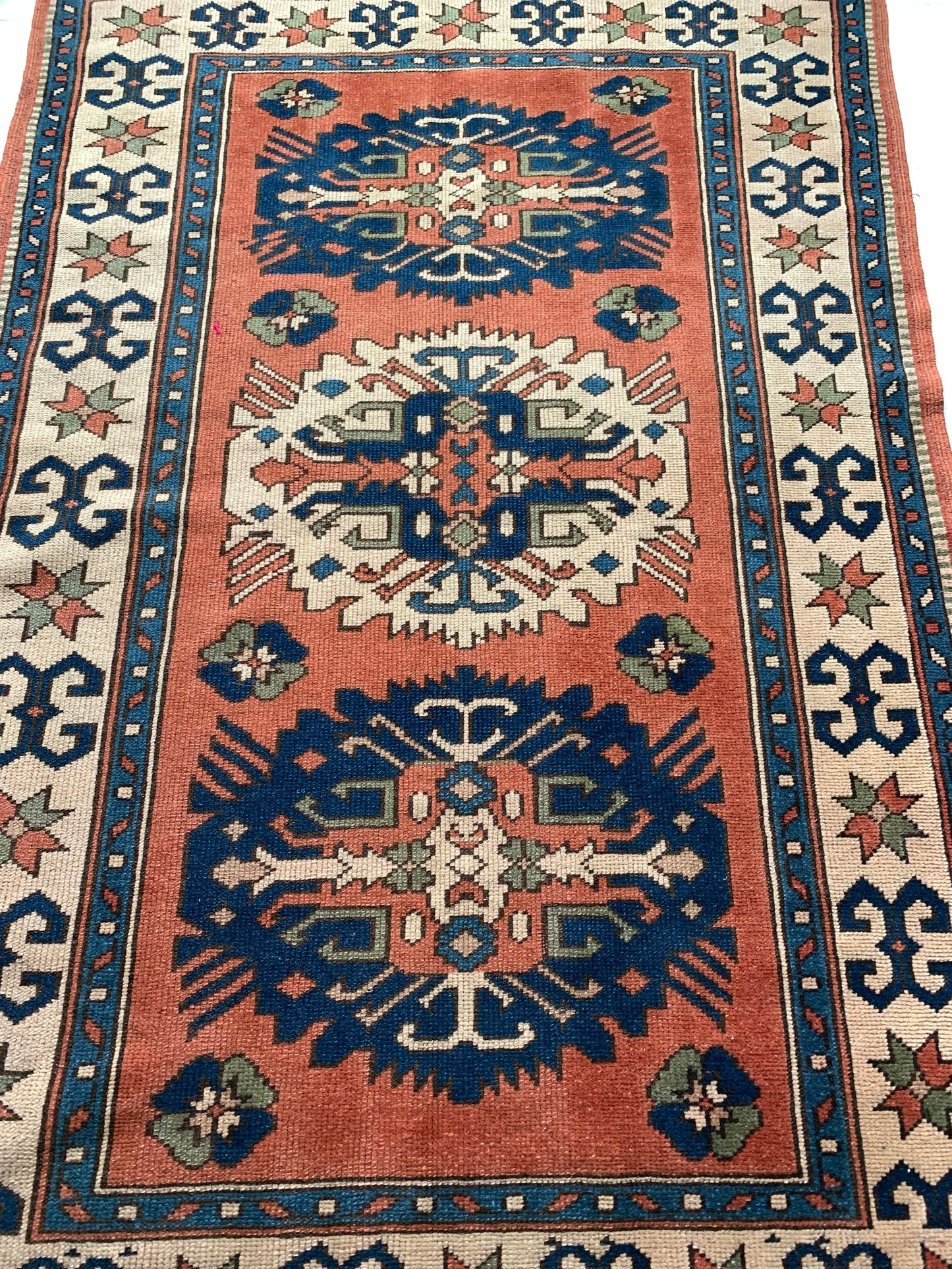 Cynthia - 4' x 6.1' Vintage Turkish Oushak Area Rug