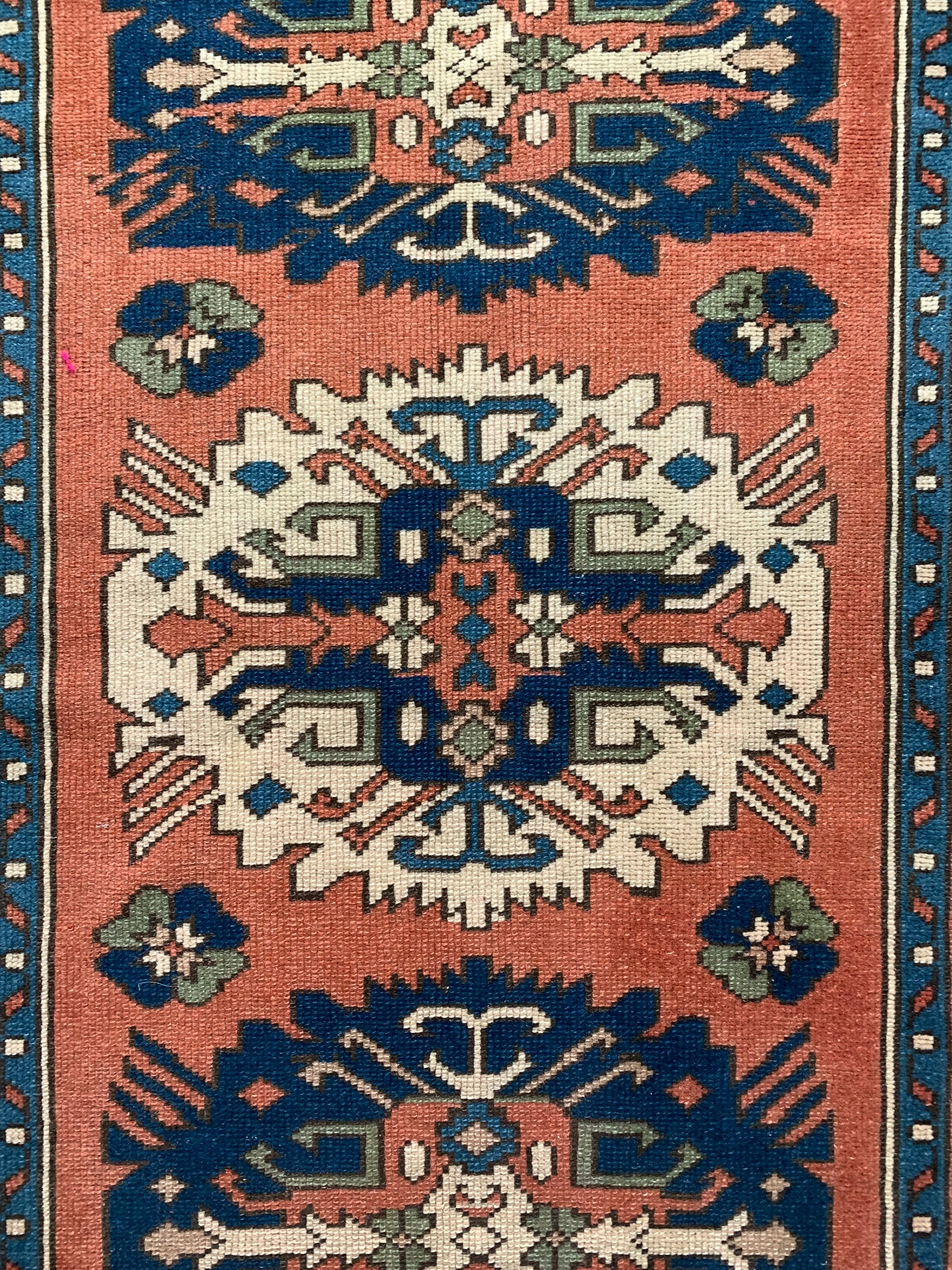 Cynthia - 4' x 6.1' Vintage Turkish Oushak Area Rug