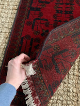 Load image into Gallery viewer, Keely - 1&#39;9-1/4&quot; x 5&#39;2-1/2&quot; Vintage Afghan Turkmen Runner
